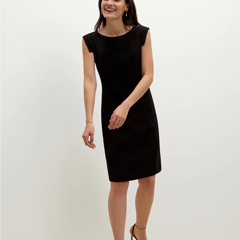 MM LaFleur Sarah Black Work Dress, 4